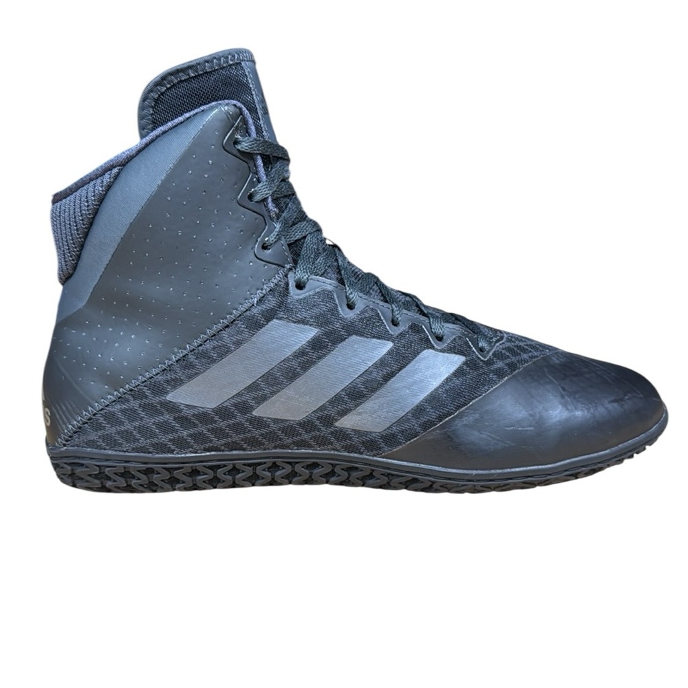 Adidas Mat Wizard 4 Black Carbon AC6971 Men's High Top Wrestling Shoes Size US 9 - Picture 8 of 13